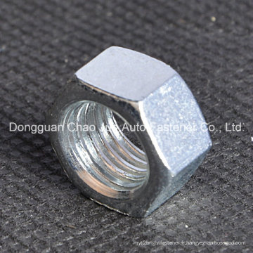 DIN934 Acier au carbone en zinc zippé à noix hexagonale